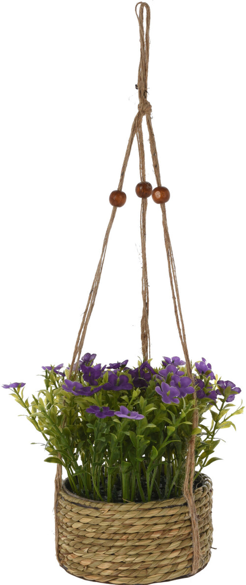 PLANT IN PP HANGING BASKET - Artificial Flower Pot