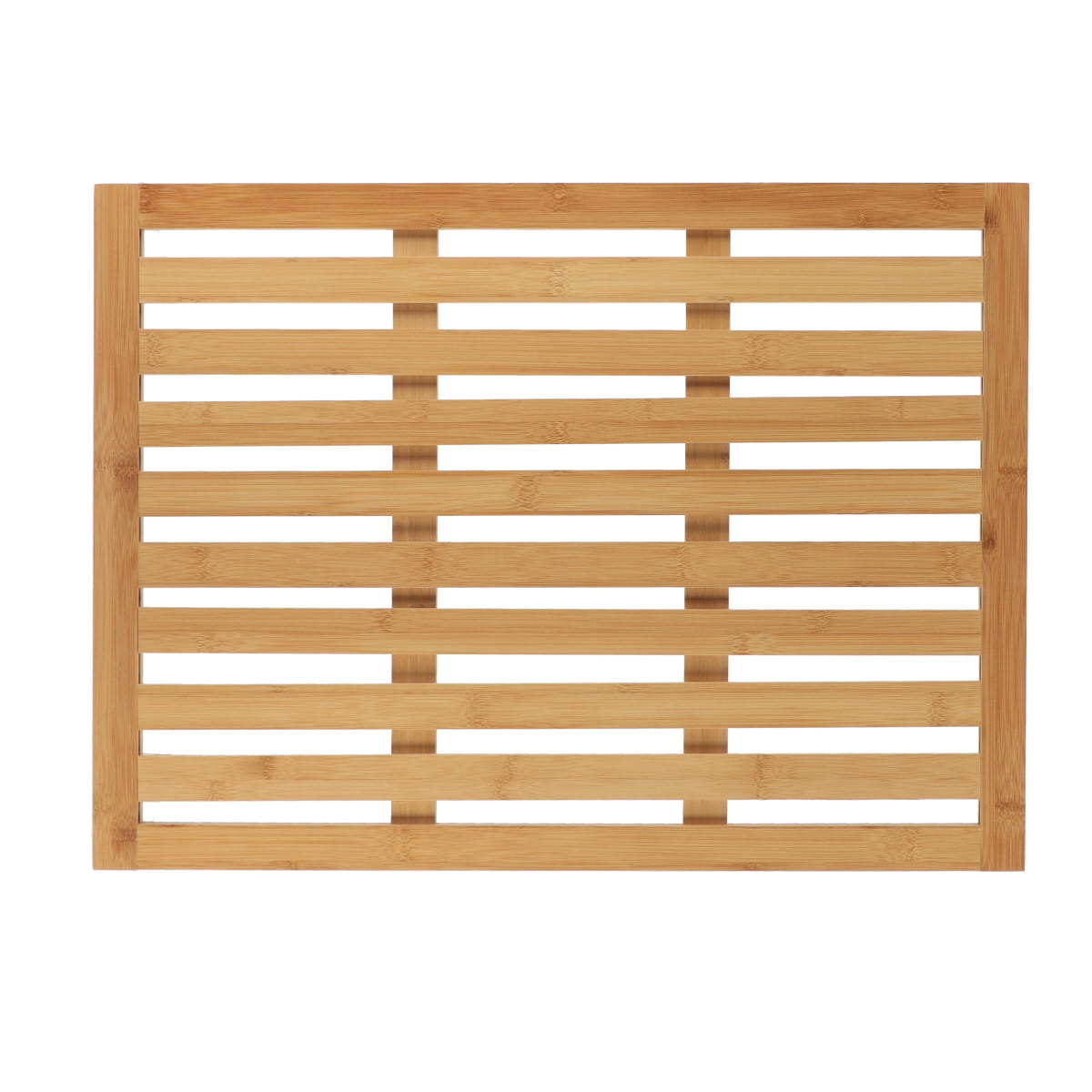 Anti Slip Bamboo Mat Natural Slatted Non-Slip Floor Rug 62x45cm