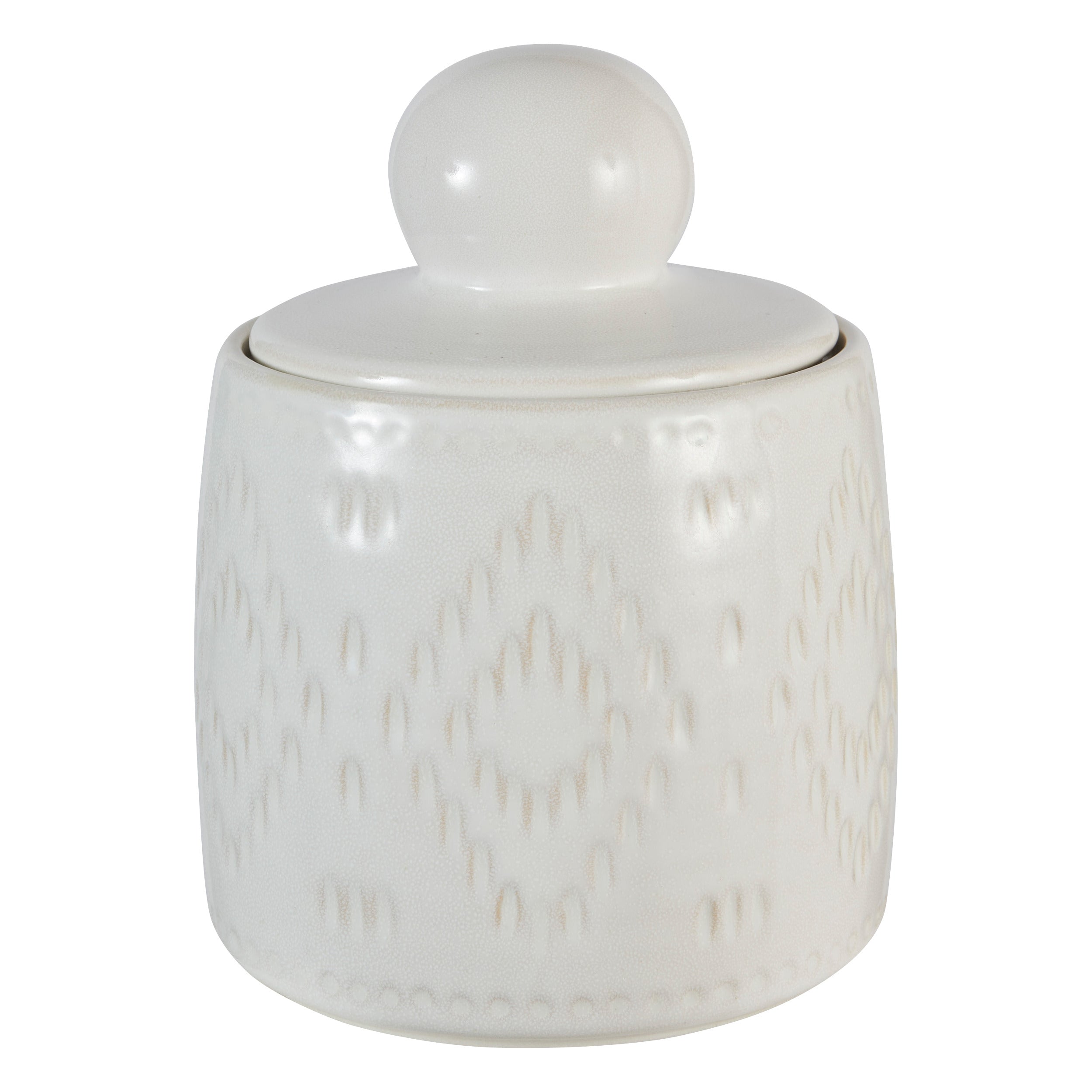 Decoration Box "Mala" — White Ceramic Lidded Storage Box 1.6L