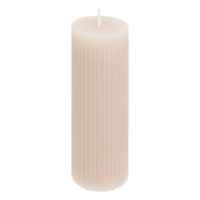 Demi Round Candle with Ridged Finish