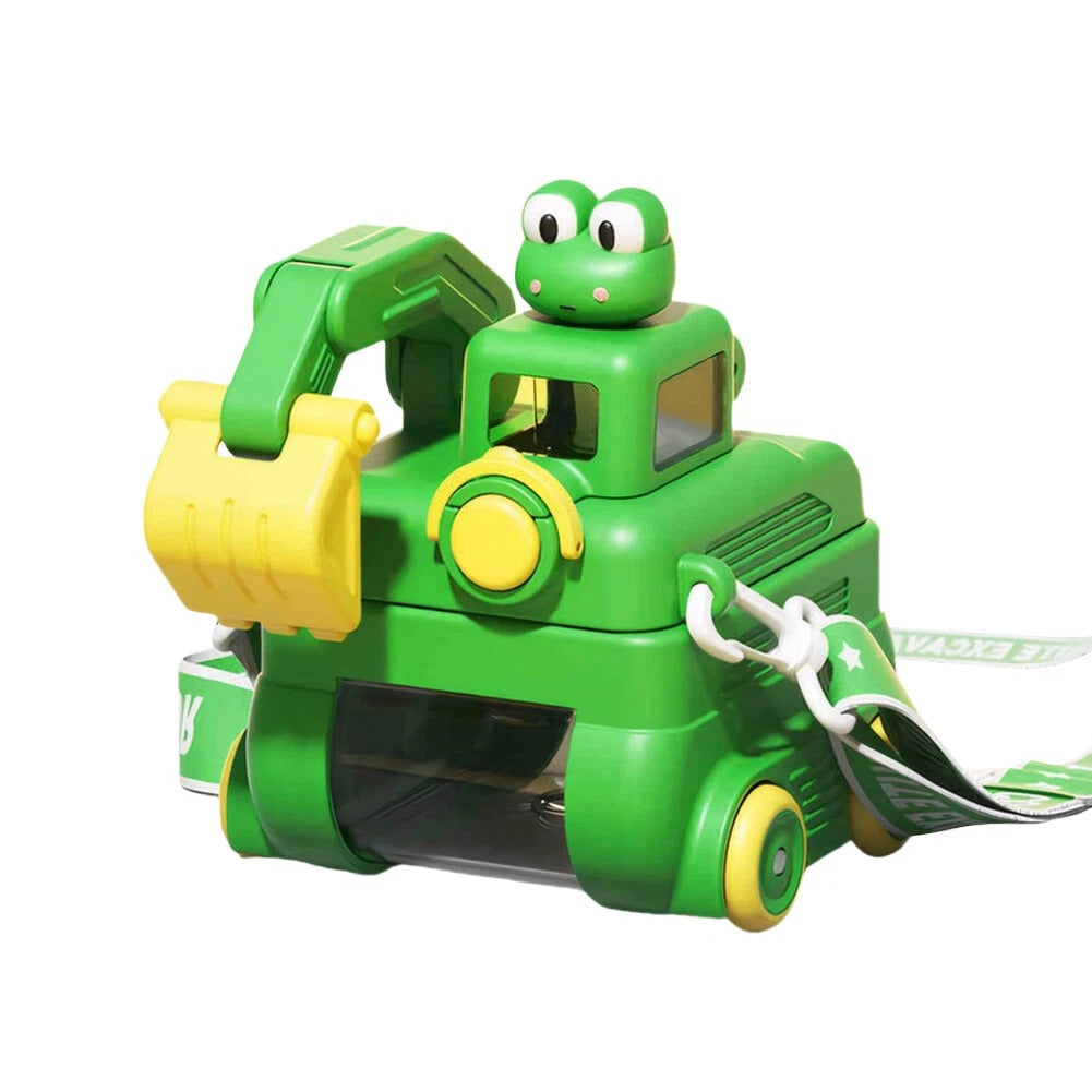 Cute Excavator Straw Bottle