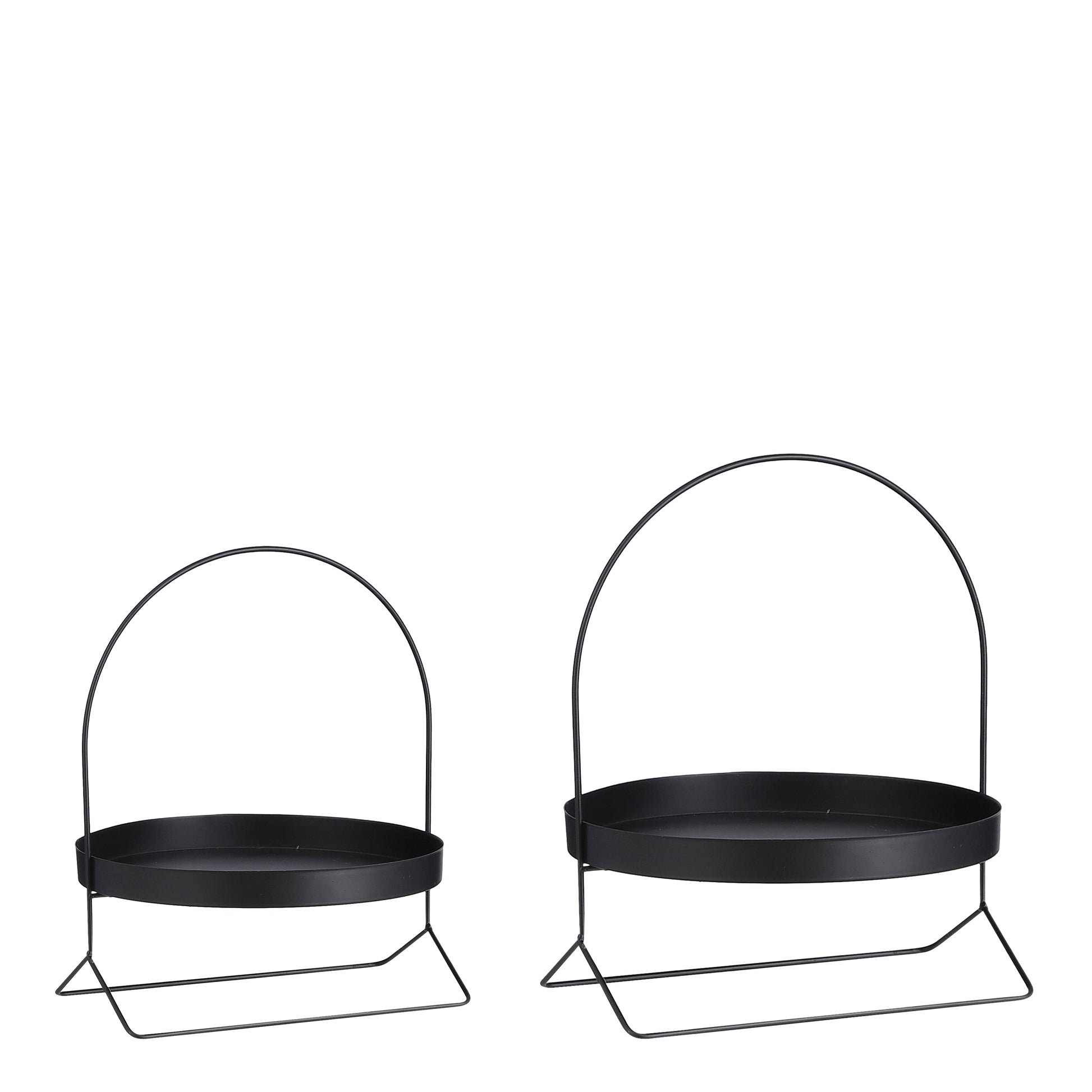 Black Tiered Serving Stand for Buffets & Patio Tables