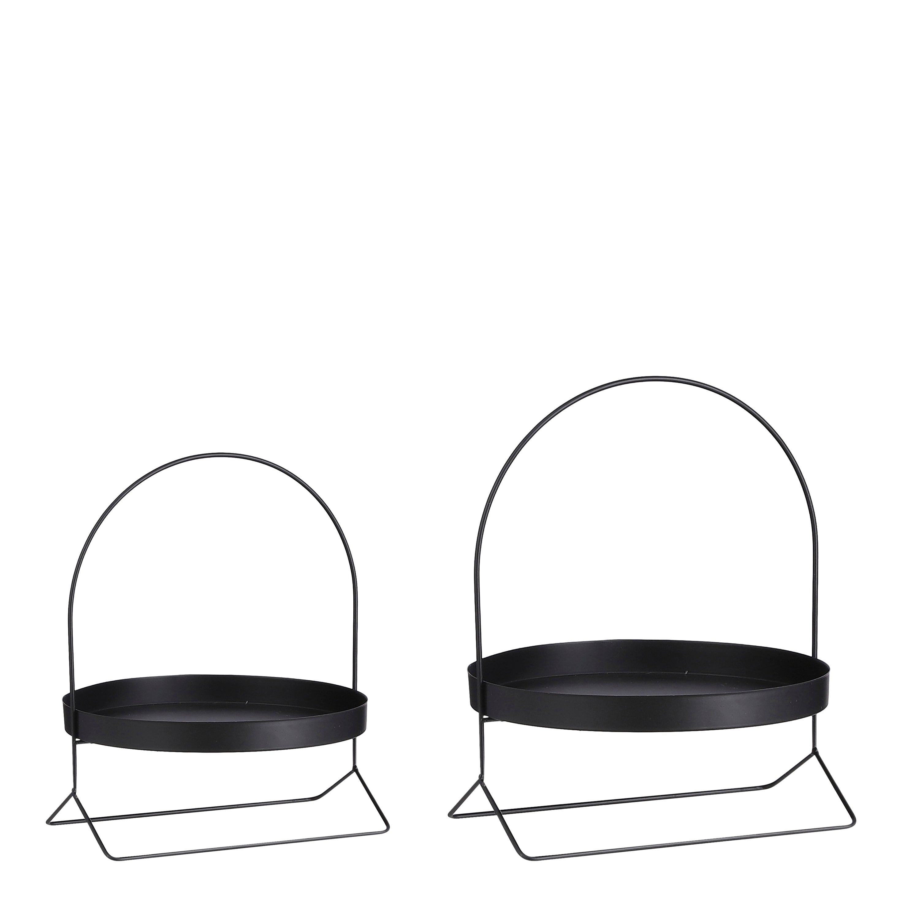 Black Tiered Serving Stand for Buffets & Patio Tables