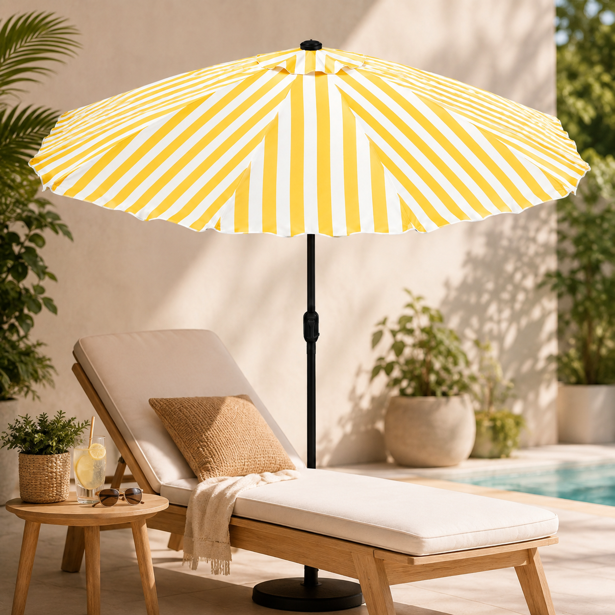 Round Waterproof Umbrella – 270 cm
