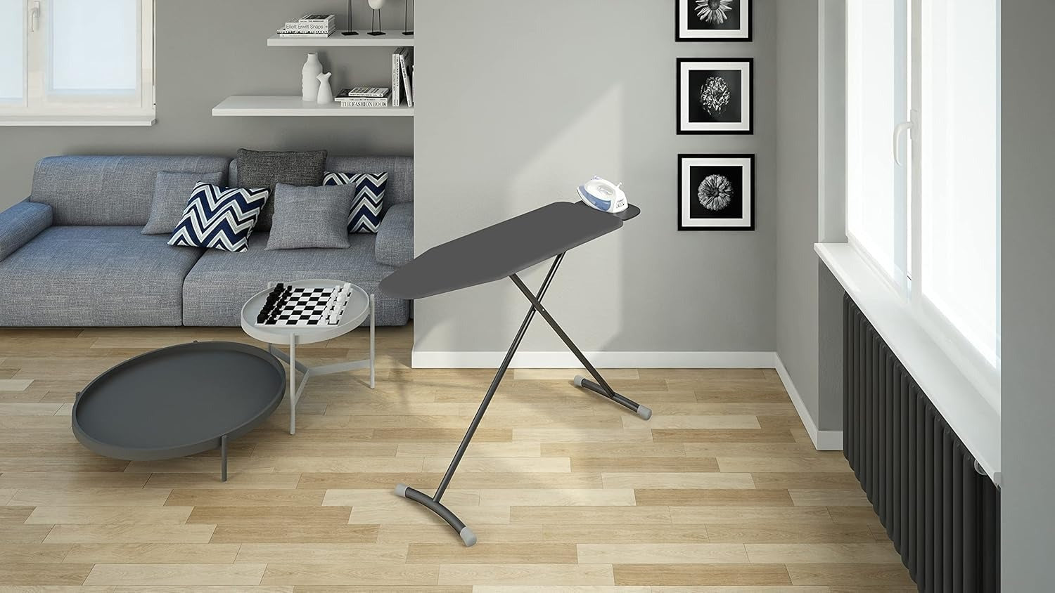 Flamingo Rombi Ironing Board Adjustable Foldable Heat-Resistant Surface