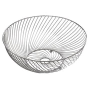 Silver Fruit Basket - Elegant Metal Display Bowl