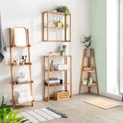 Basket Full Bamboo with Metal Handle