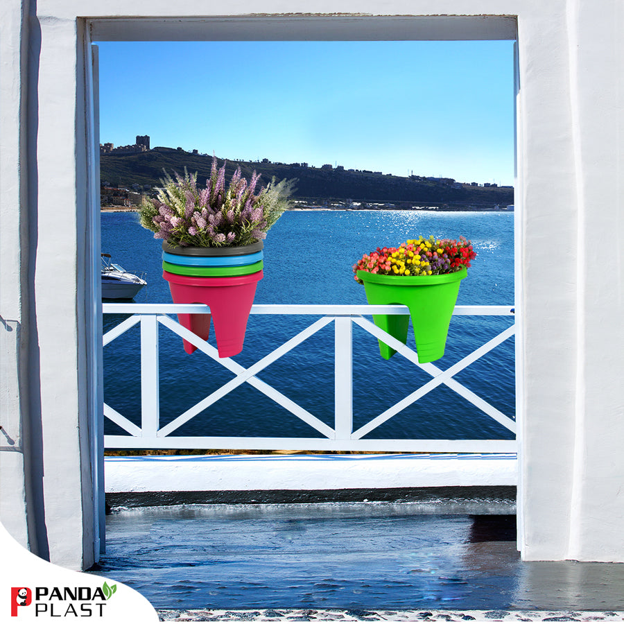 Venezia Round Plastic Balcony Pot