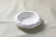 Porcelain Deep Plate Calcaire Textured Ceramic Tableware 21.5 cm