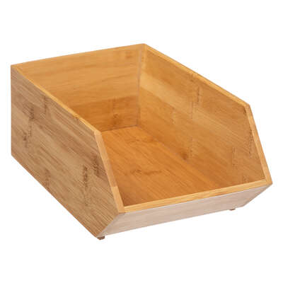 Stackable Bamboo Organizer - Compact Storage Solution