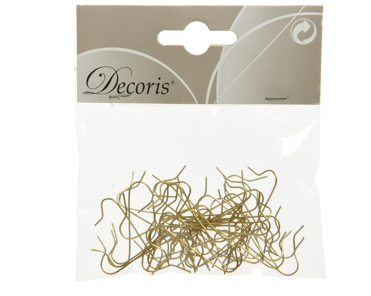 Bauble Hangers Iron - 10cm Ornament Hooks for Christmas (Gold, Silver)