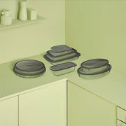 Keep Eat Glass Pie Dish with Lid – Borosilicate Oven & Microwave Safe