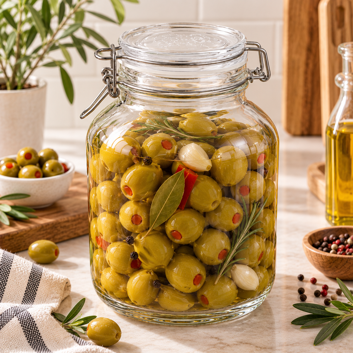 Glass Pressure Jar 5L