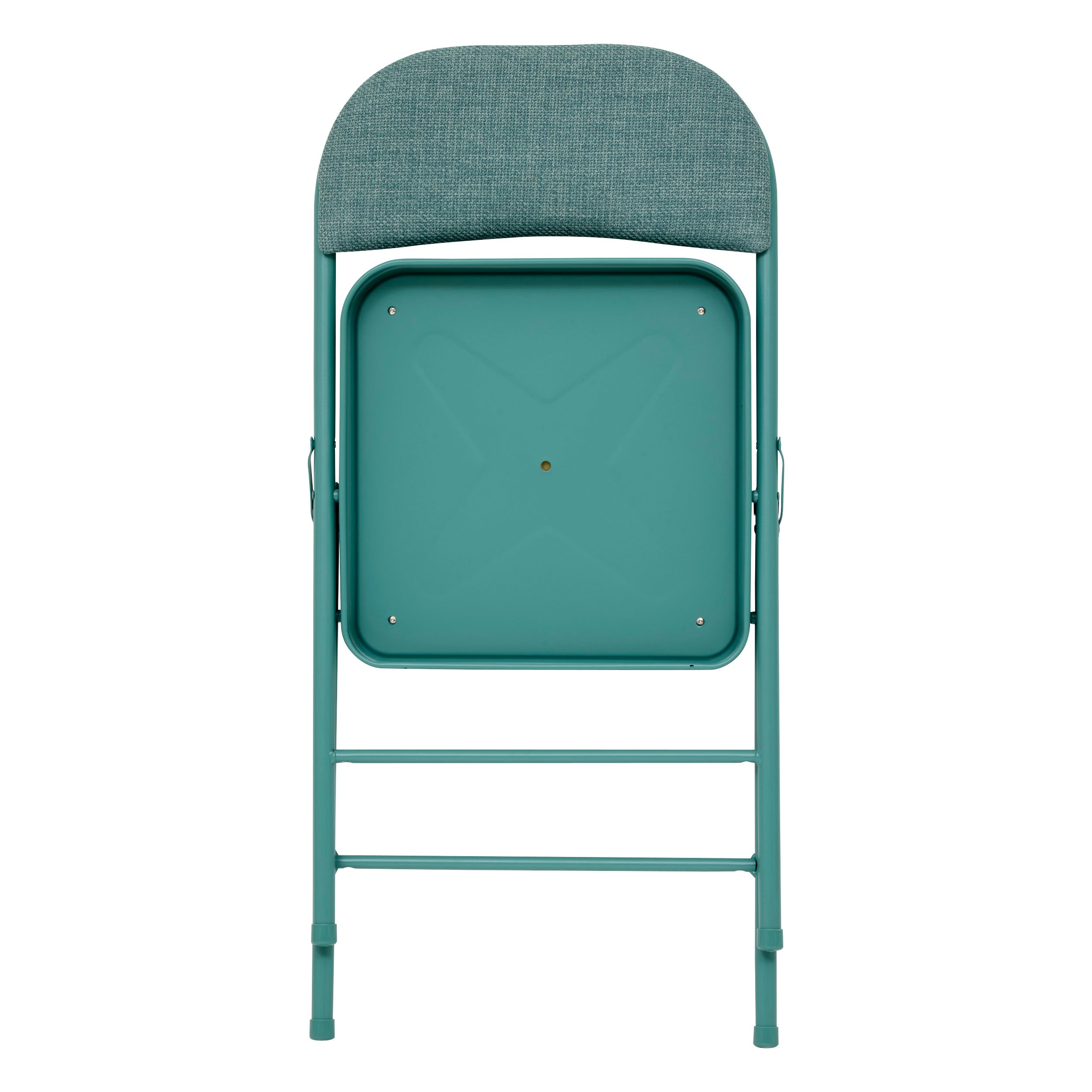 Flexy Folding Chair - Metal Frame, Padded Seat & Back, Green