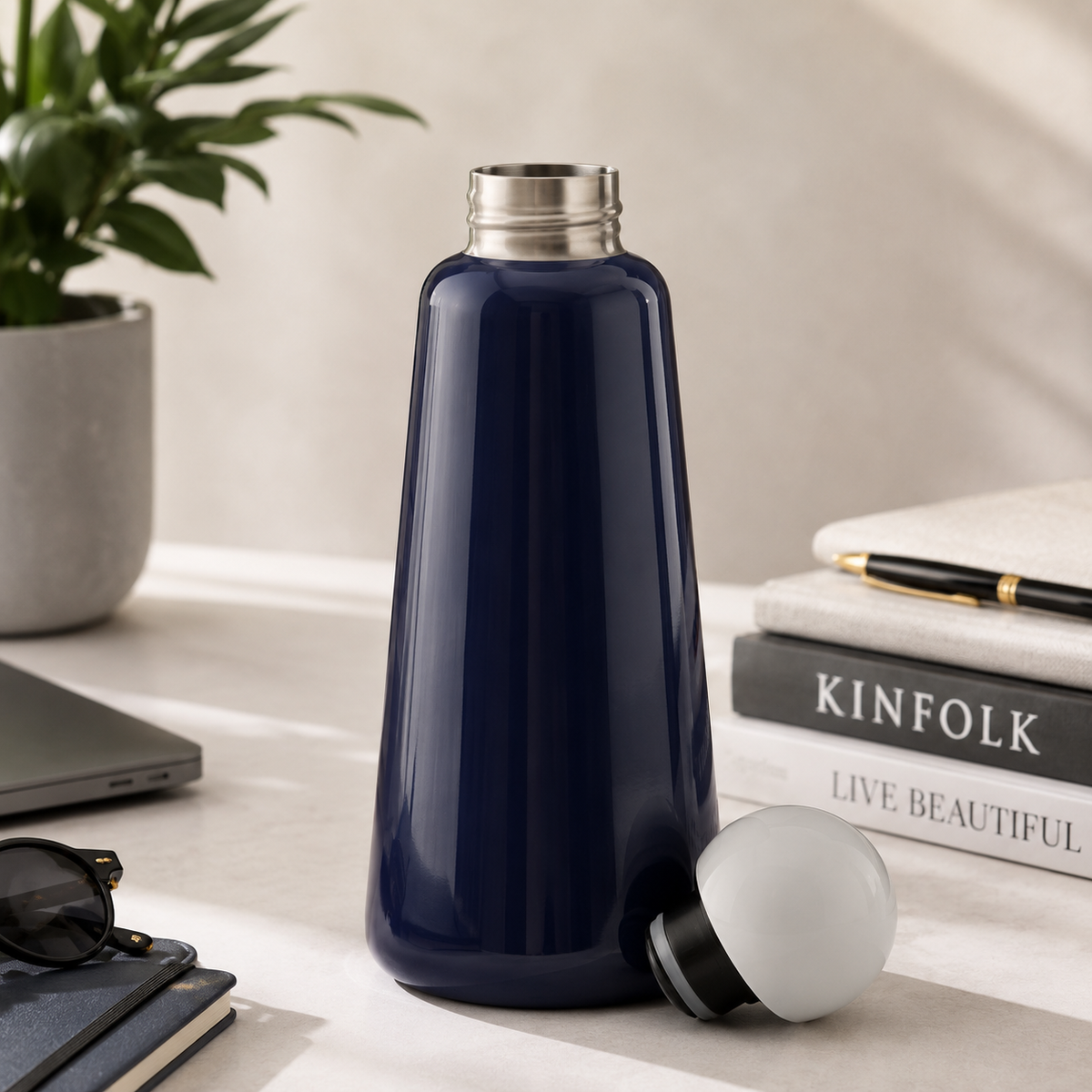Skittle Bottle Original Indigo Double-Walled Stainless Steel Kids Bottle