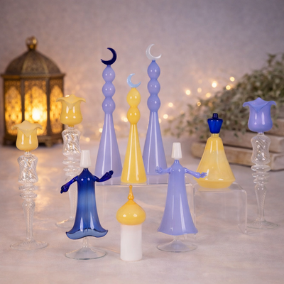 Handmade Glass Mosque Ramadan Decoration