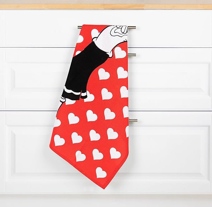 "OLIVIA" Dish Cloth, 100% Cotton, 50x70 cm, Red Border