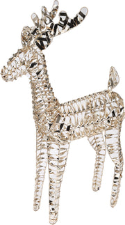 Reindeer Micro LED Gold PET & Iron Decorative Figure 53x22x80 cm