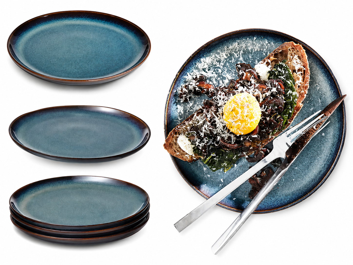 Blue Dinner Plate – 25 cm