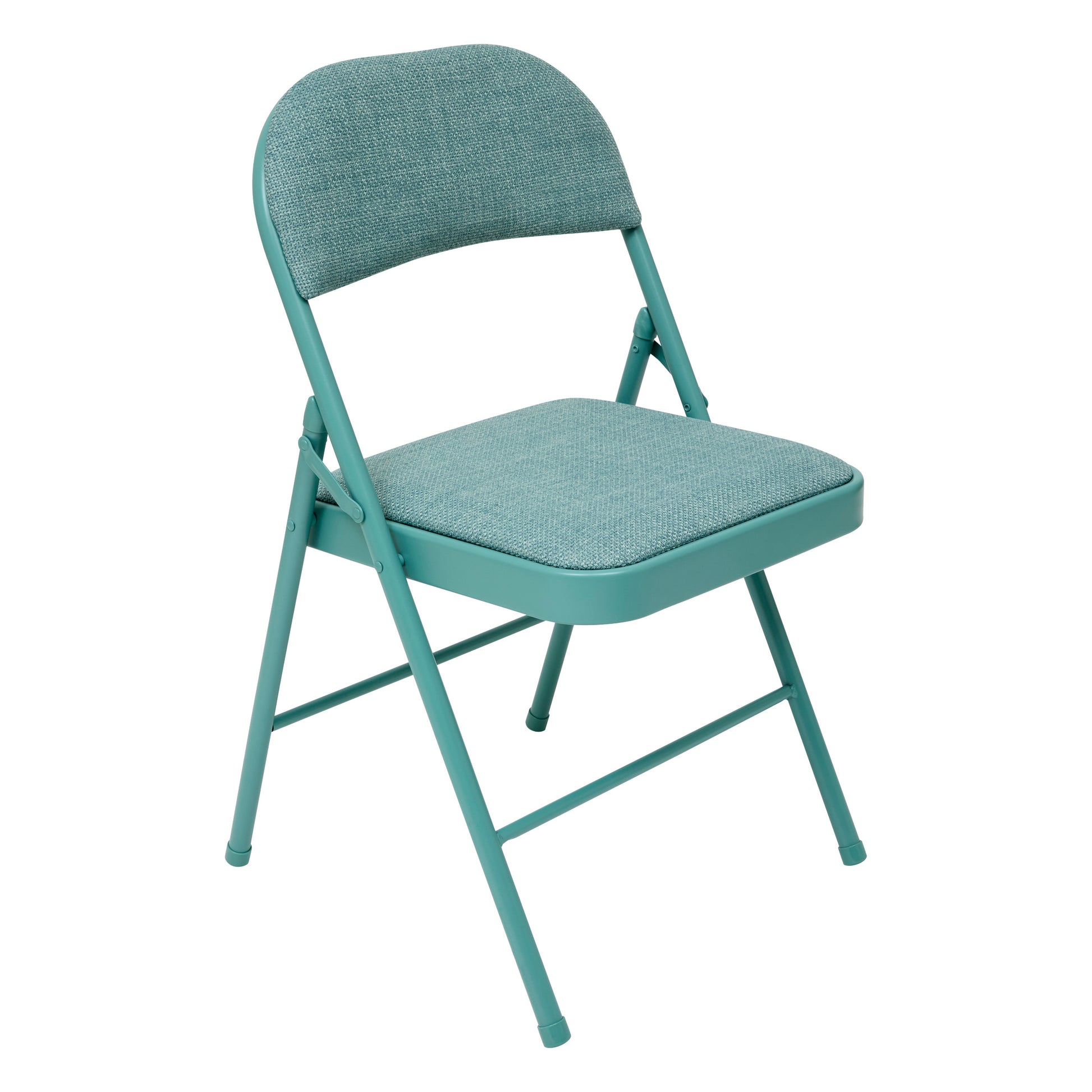 Flexy Folding Chair - Metal Frame, Padded Seat & Back, Green