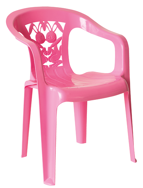 Bernita Kid's Chair - Sturdy Plastic Armchair