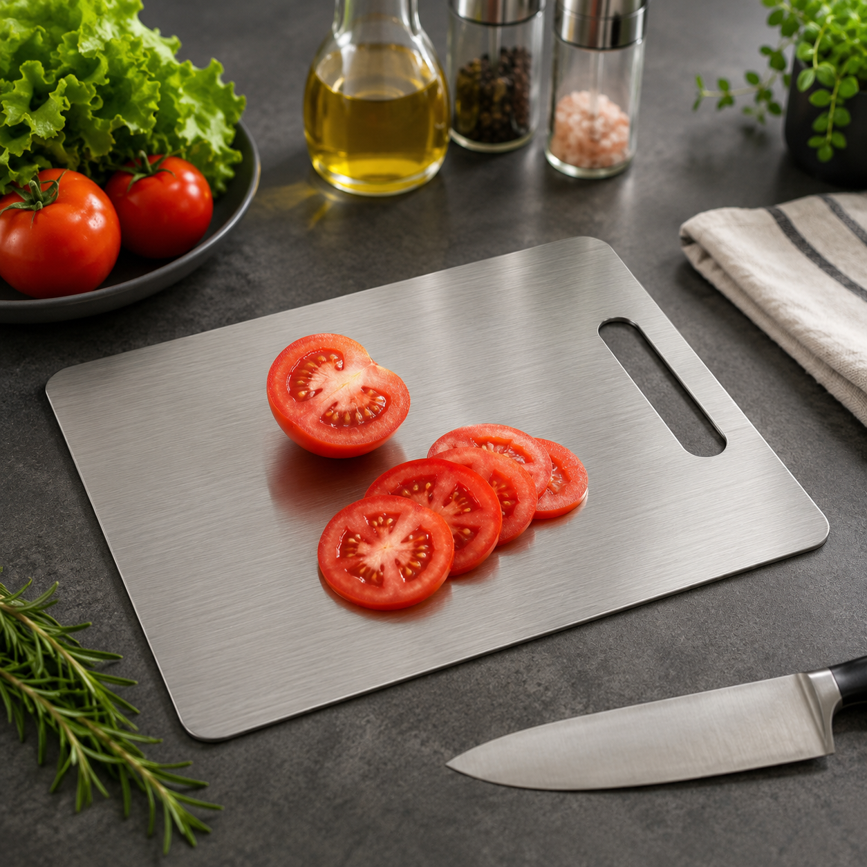 Stainless Steel Chopping Board – Available in 3 Sizes