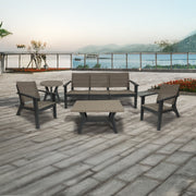 Tropicano Set 3 Resin & Fiberglass Outdoor Lounge Set for Garden