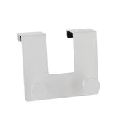 Over Door Metal Hook Set of 2 Stainless Steel No-Drill Hangers