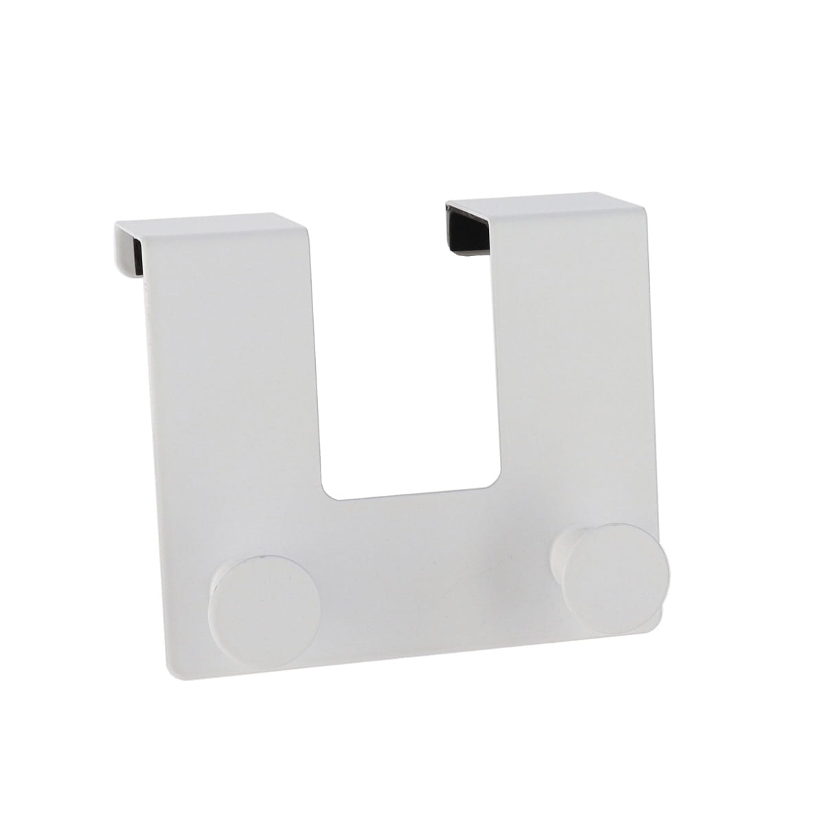 Over Door Metal Hook Set of 2 Stainless Steel No-Drill Hangers
