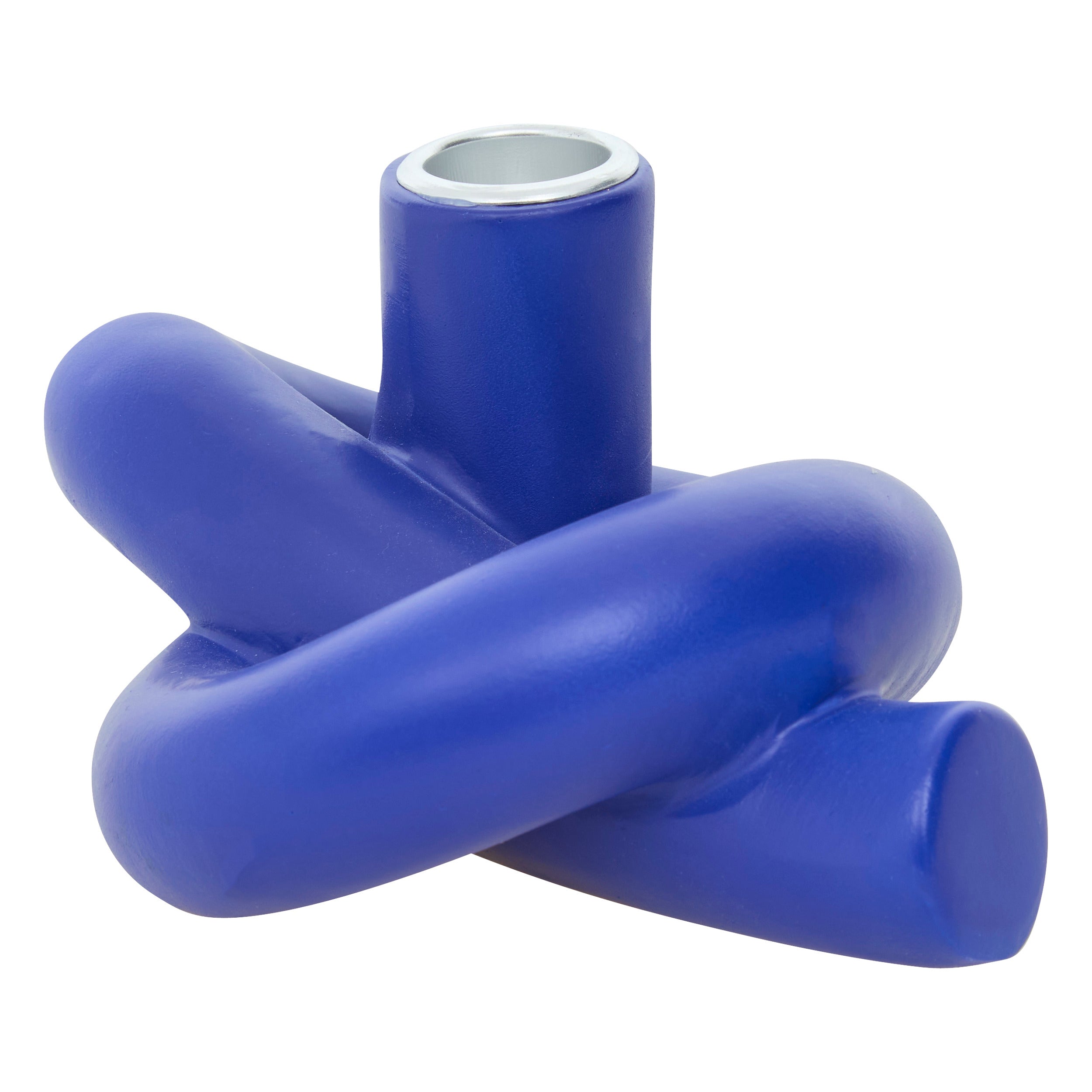 Candle Holder "Flow" Knot-Shaped Polyresin Taper Holder, 16 x 12 x 8 cm