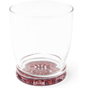 "Mandala Red" Glass - 340ml, Italian Made, Dishwasher Safe