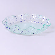 Handmade Glass Serving Plate with Colorful Pattern (2)