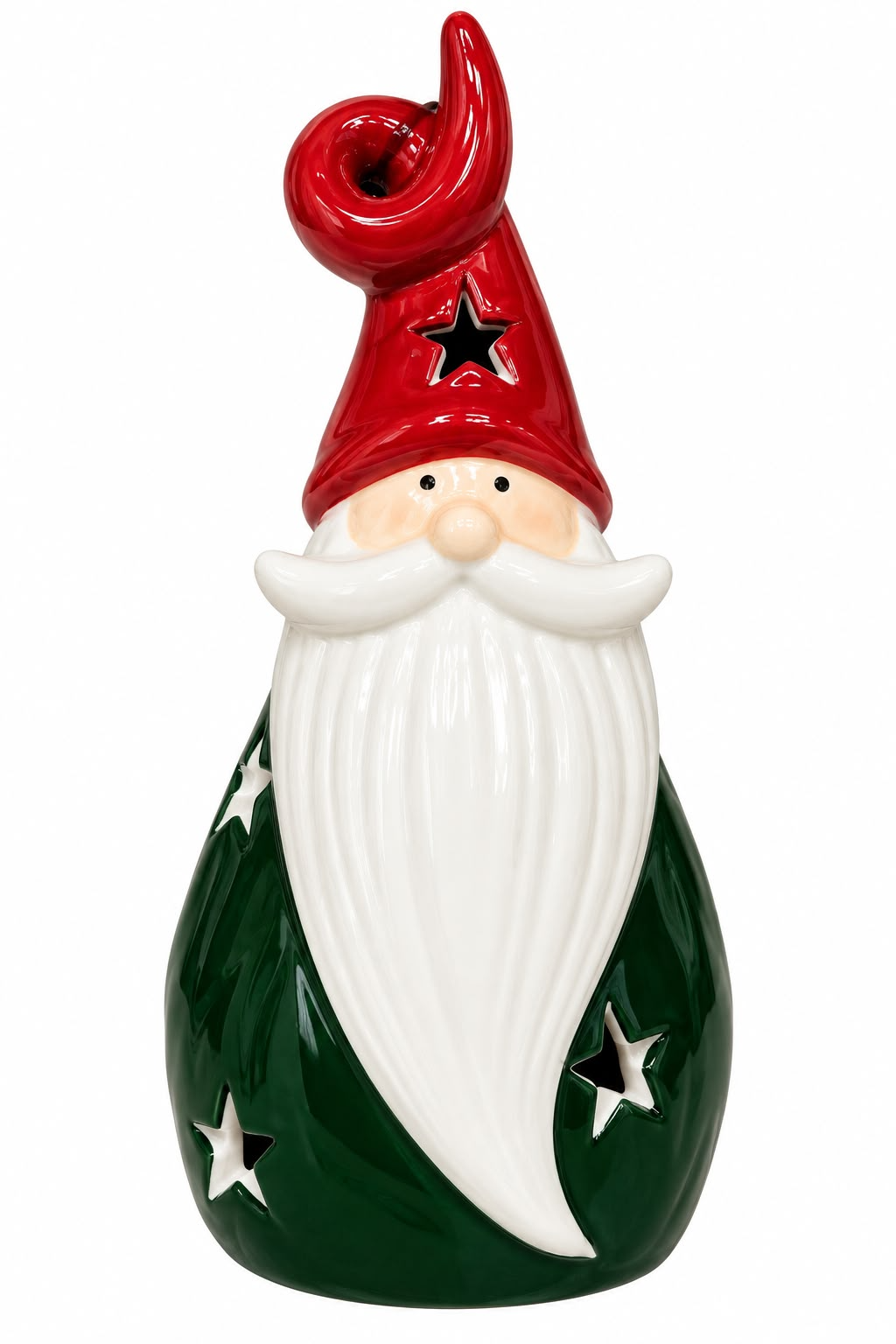 Ceramic Christmas Santa with LED Light