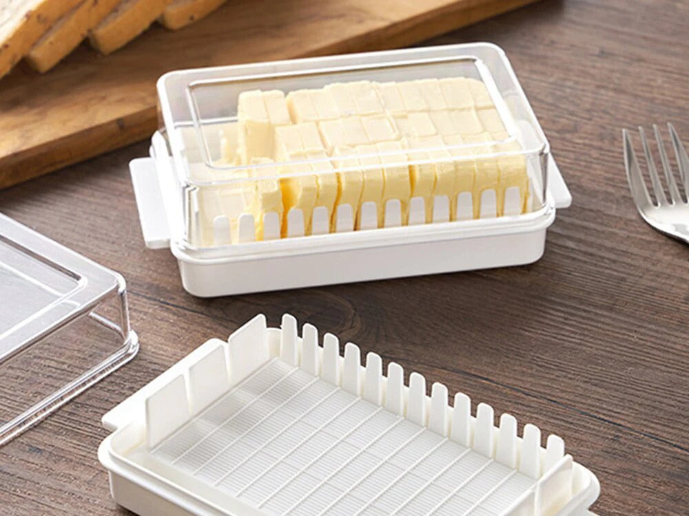 Butter or Cheese Keeper with Cutting Plate