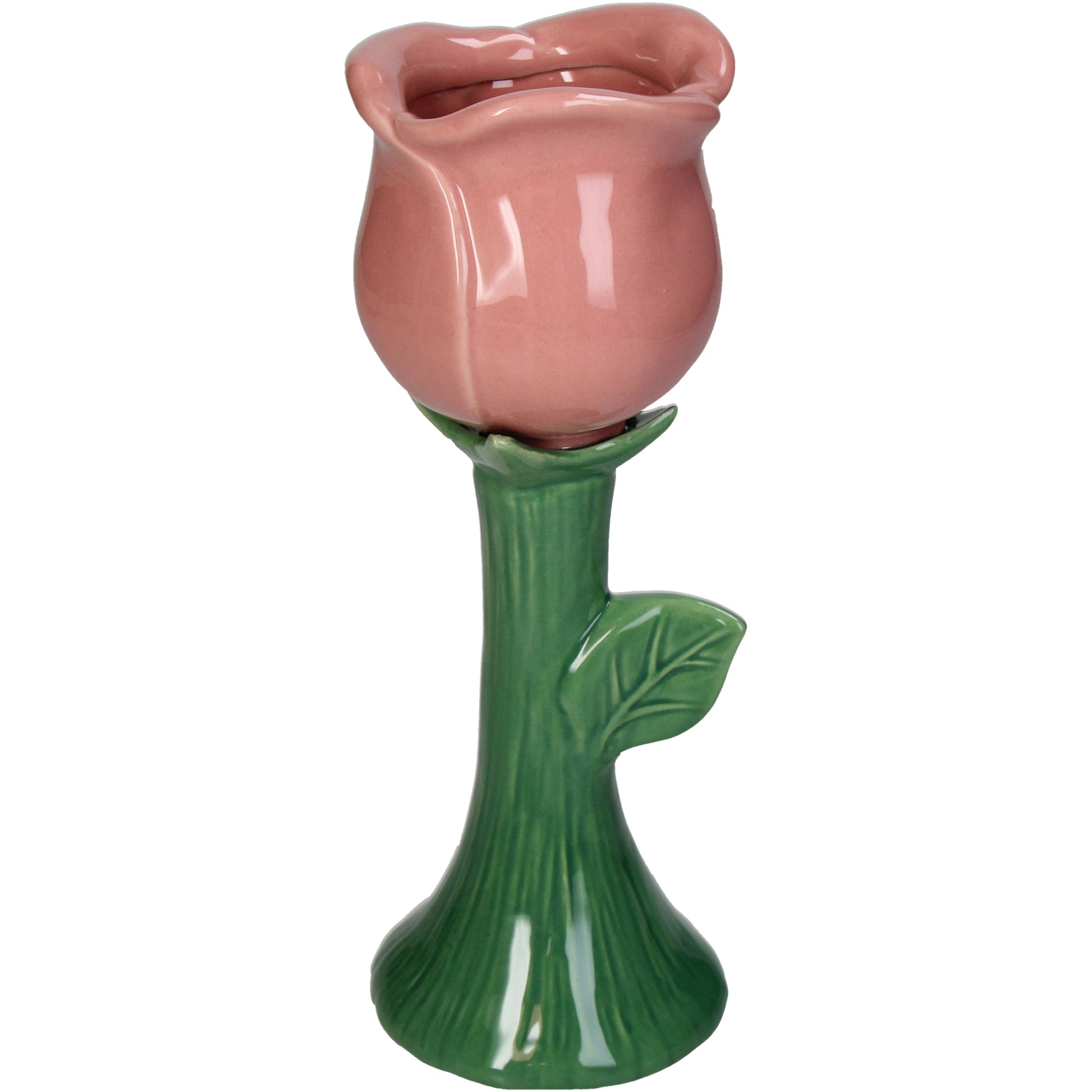 Rose Tulip Ceramic Vase - Fine Earthenware, Home Decoration