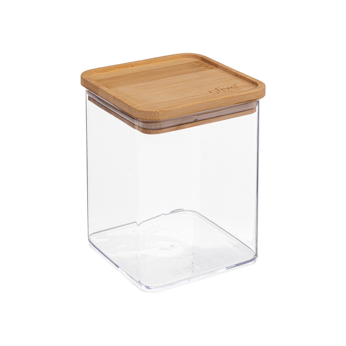 Square Storage Box with Bamboo Lid