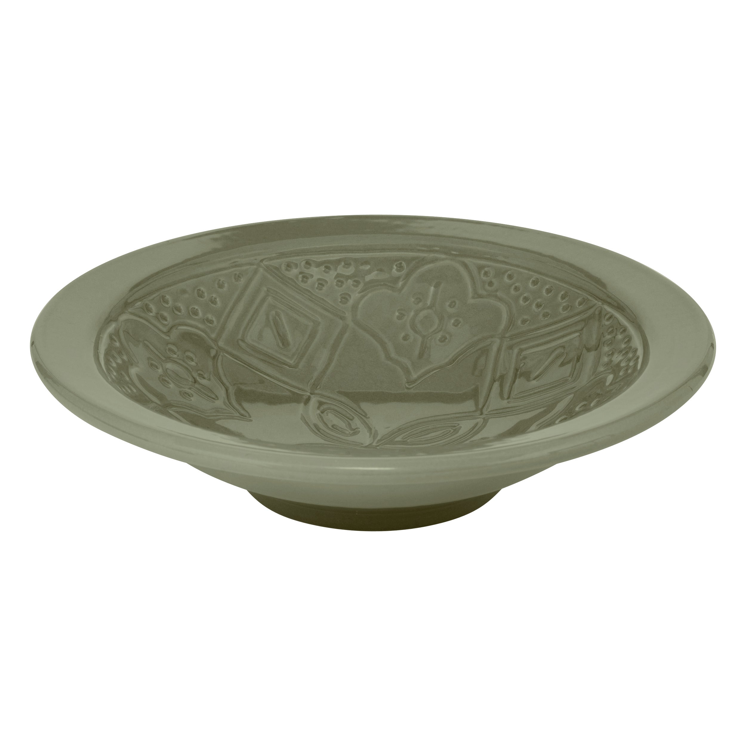 Sienna Deep Plate 23 cm Olive Green Faience