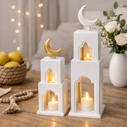 WHITE GOLD WOODEN MINARET