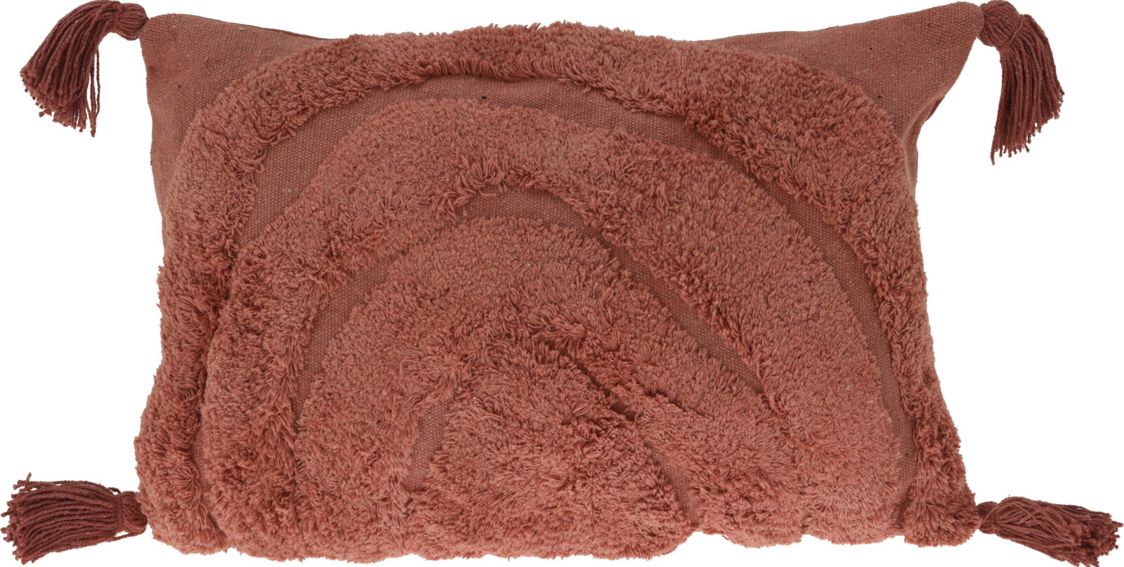 Cushion Cotton Tufted Rainbow Design 30x50cm