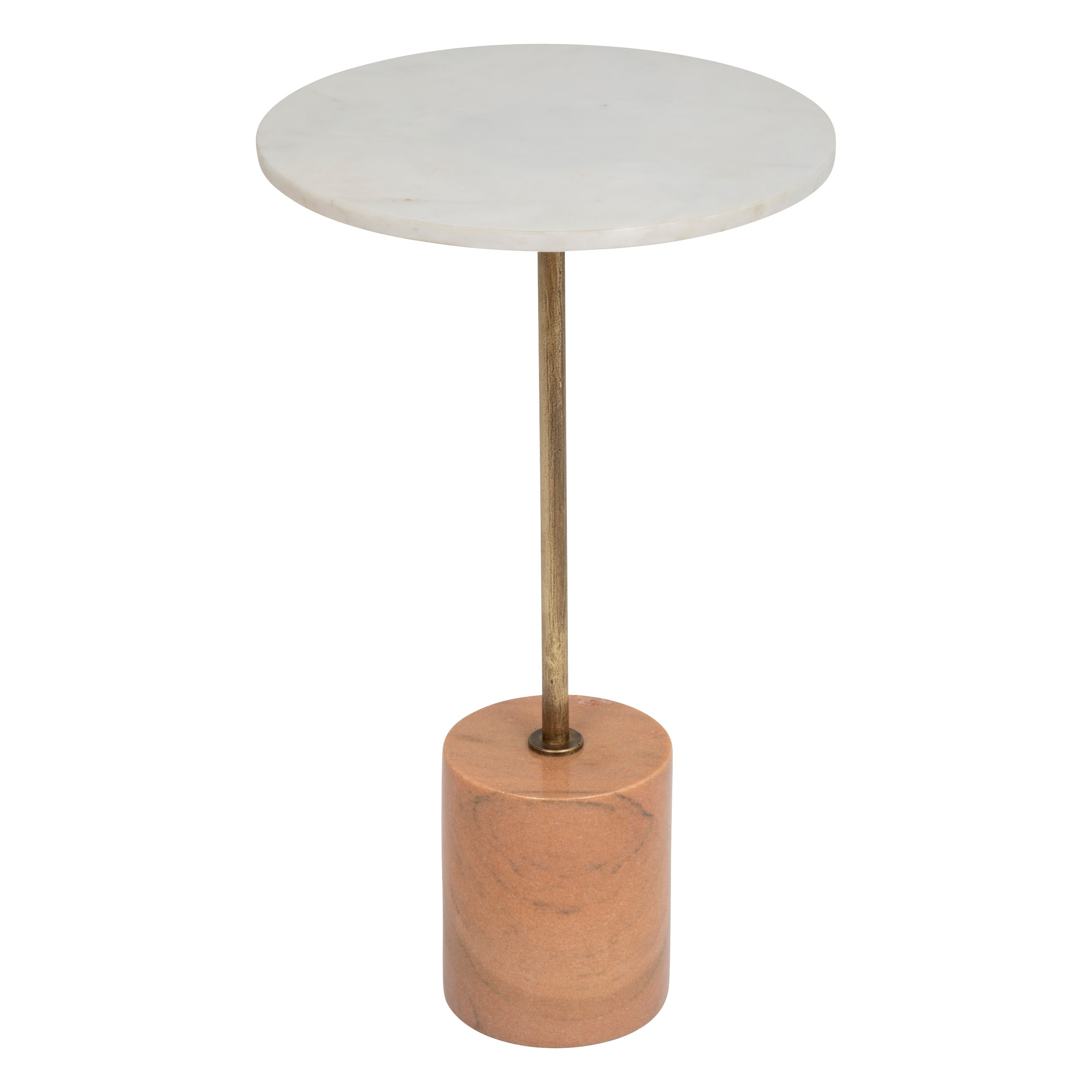 Ilian Pink Marble Side Table