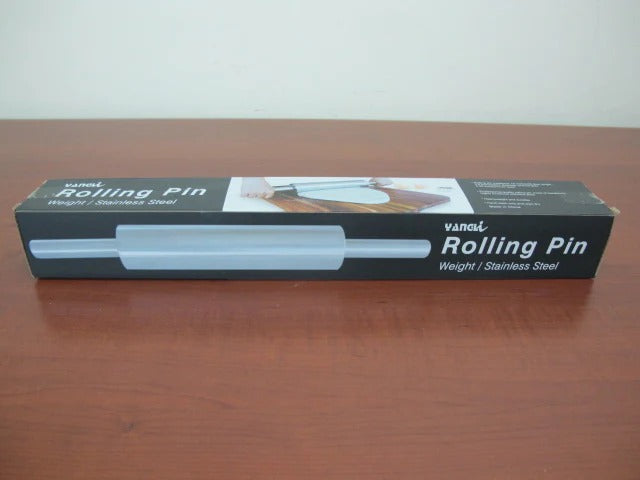 Stainless Steel Rolling Pin with Handles