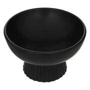 Ceramic Decoration Bowl - Black Dolomite Conical Base, D22 H14 cm