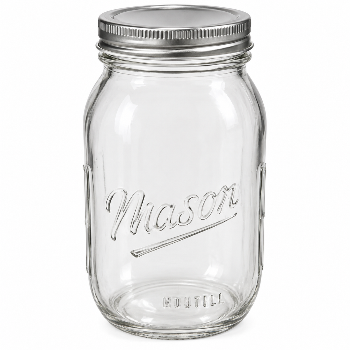 Set of 6 Glass Mason Jars
