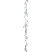Leaf Garland 1.80 m Green - Glitter Leaf Christmas Garland