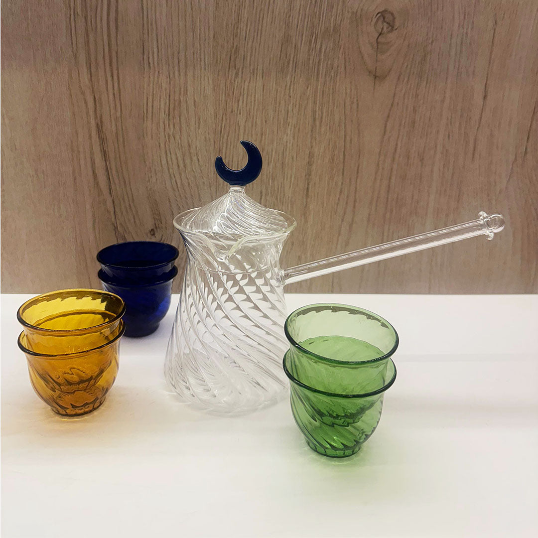 Handmade Colored Glass Coffee Cup