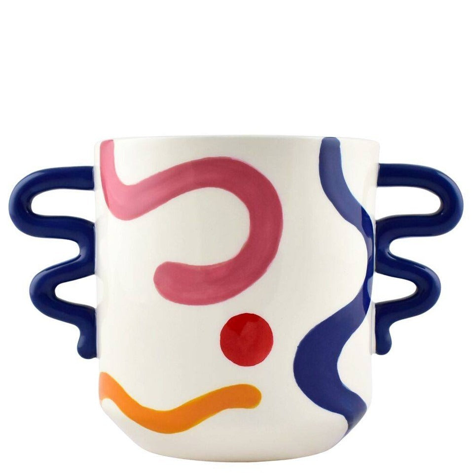 Plant Pot Eva - Hand-Painted Ceramic Flower Pot