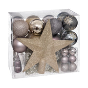 Christmas Ball Decoration Kit 44 Pcs with Star Topper