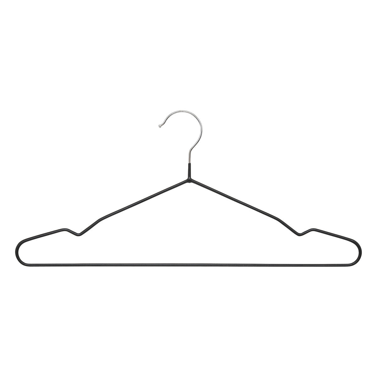Set of 5 Non-Slip Hangers with Steel Hooks