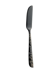 Fish Knife Stainless Steel Mirror Finish Black Textured Handle 20cm