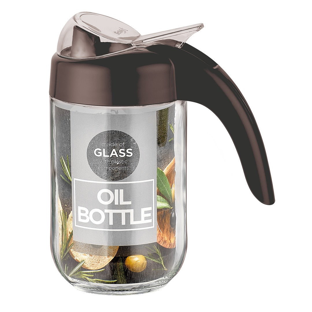 Ares Glass Oil Bottle with Plastic Lid